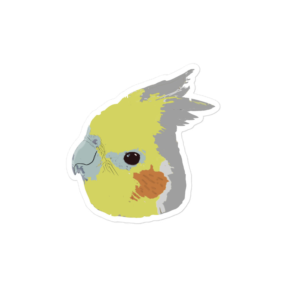 Cinnamon Cockatiel Bubble-free stickers