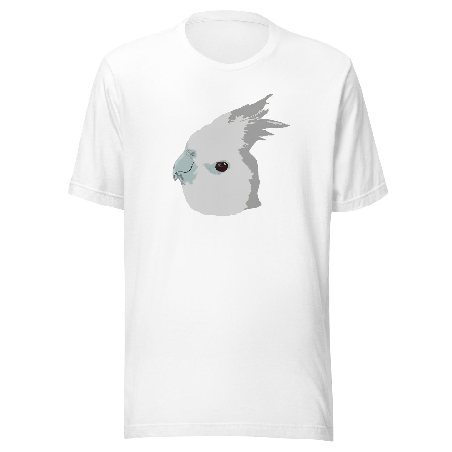 Gray/White Cockatiel Unisex t-shirt