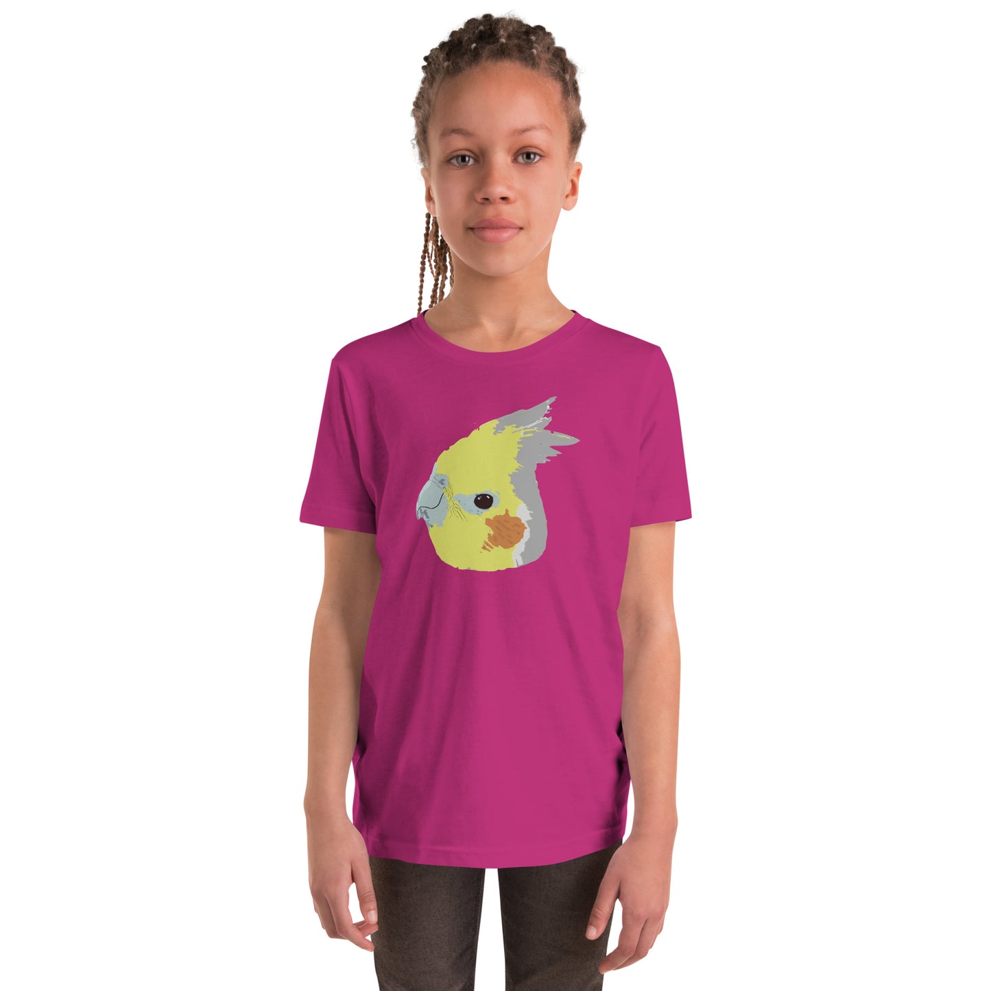 Cinnamon Cockatiel YOUTH Short Sleeve T-Shirt