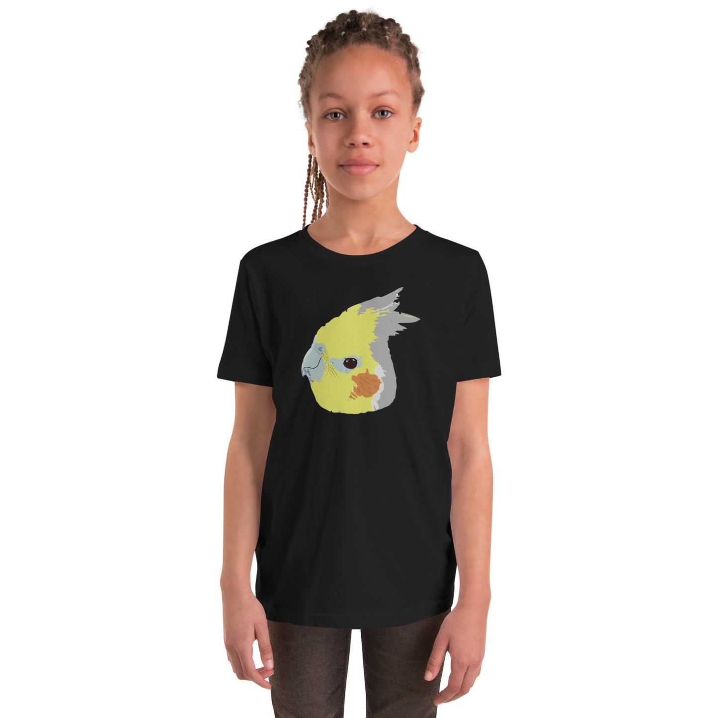 Cinnamon Cockatiel YOUTH Short Sleeve T-Shirt