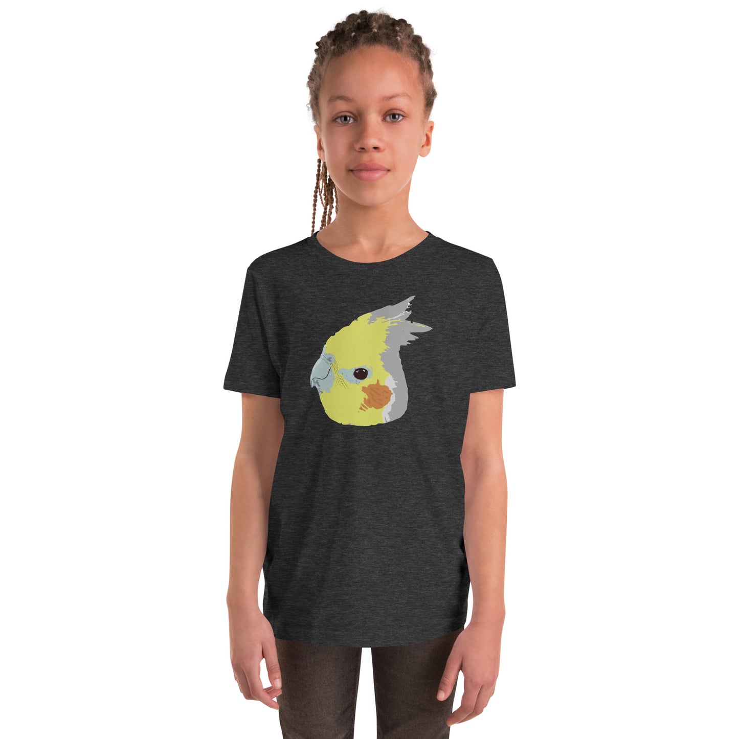 Cinnamon Cockatiel YOUTH Short Sleeve T-Shirt