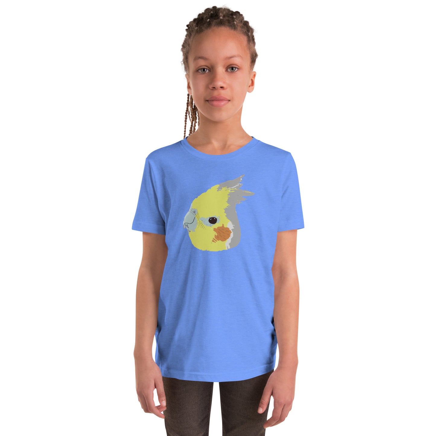 Cinnamon Cockatiel YOUTH Short Sleeve T-Shirt