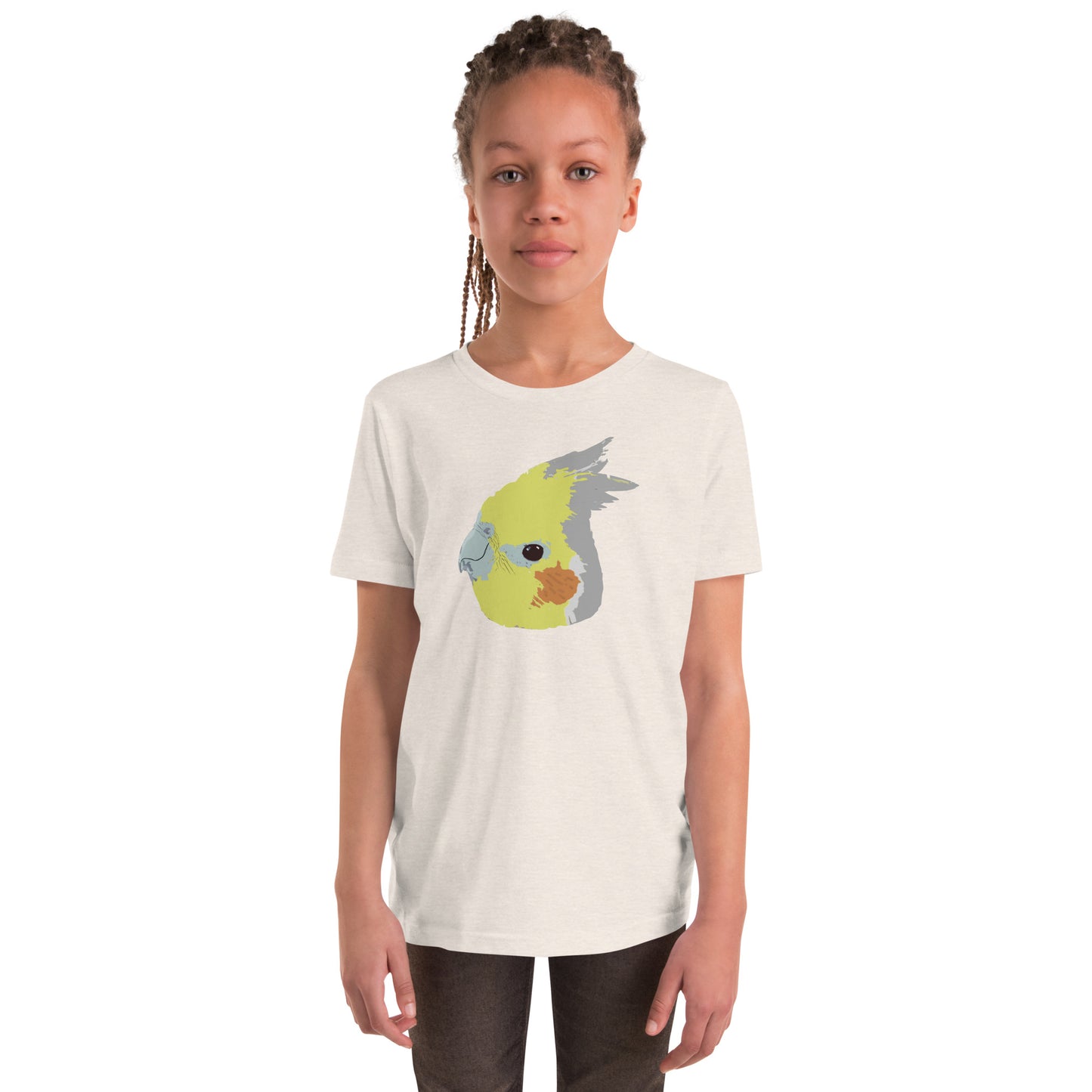 Cinnamon Cockatiel YOUTH Short Sleeve T-Shirt