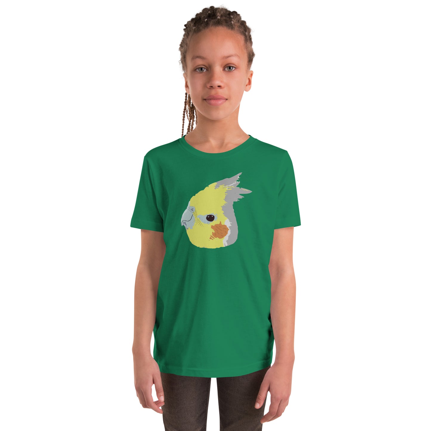 Cinnamon Cockatiel YOUTH Short Sleeve T-Shirt