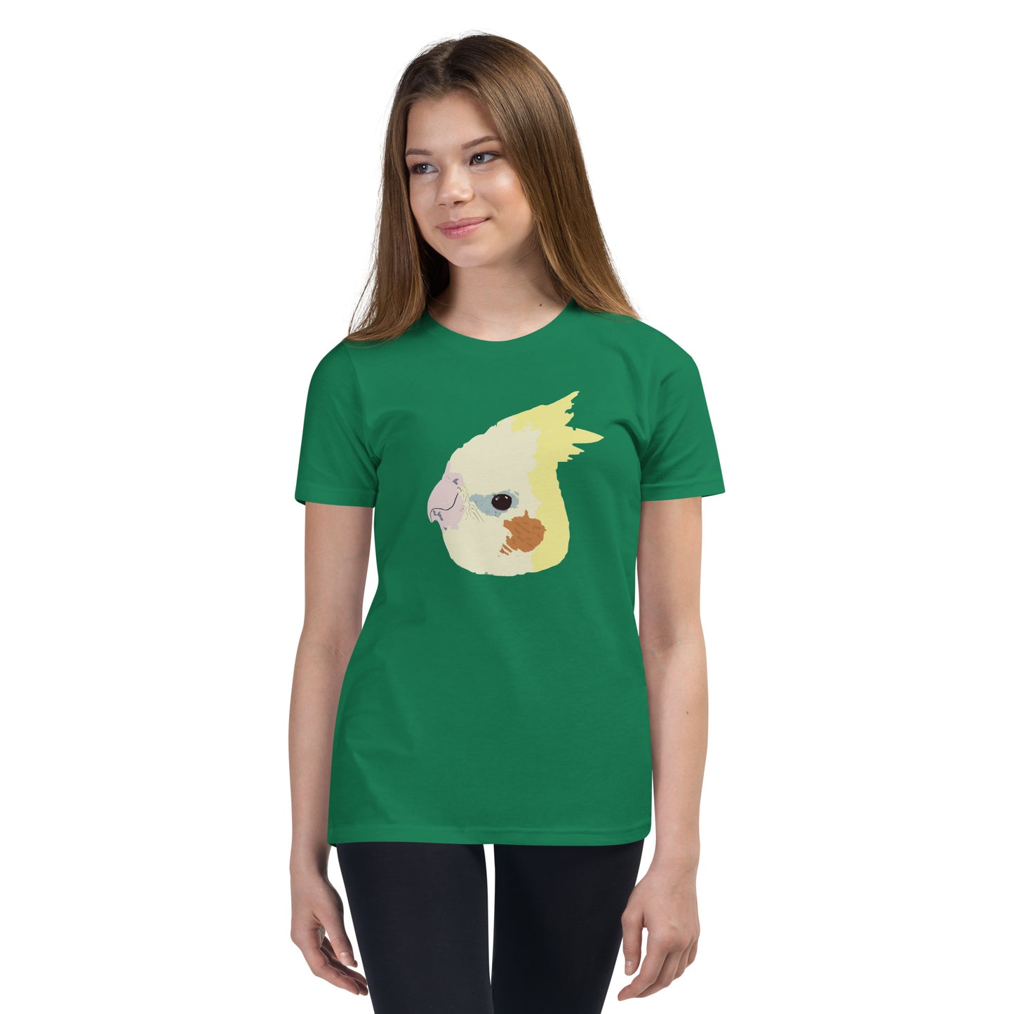 Yellow Cockatiel YOUTH Short Sleeve T-Shirt