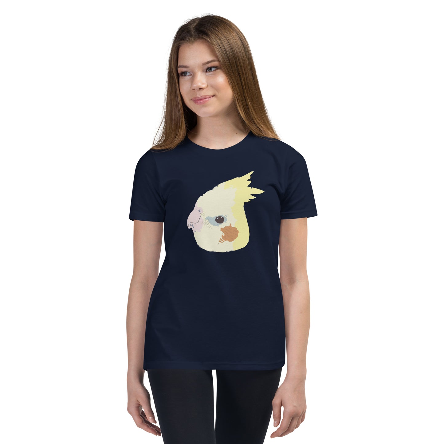 Yellow Cockatiel YOUTH Short Sleeve T-Shirt