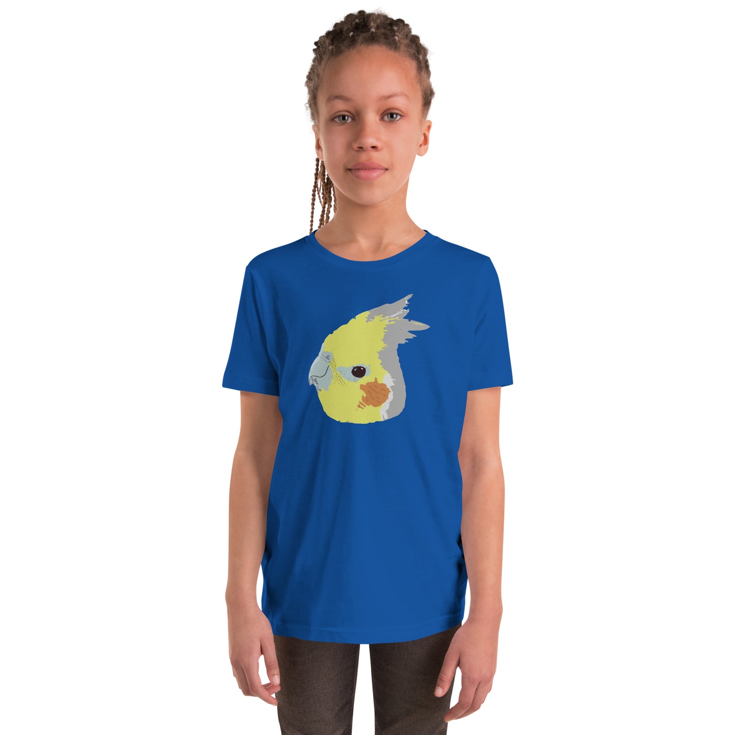 Cinnamon Cockatiel YOUTH Short Sleeve T-Shirt